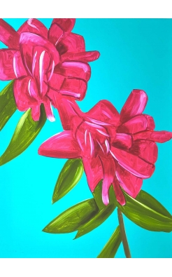 Alex Katz, Peonies, 2021