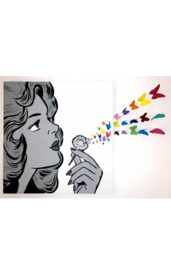 Rich Simmons, Rainbow Blow My Mind Butterflies, 2018