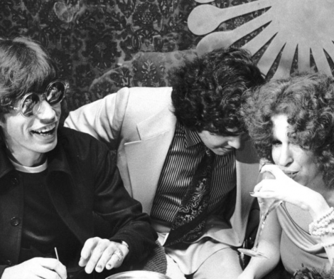 Ron Galella, Mick Jagger, Aaron Russo, and Bette Midler