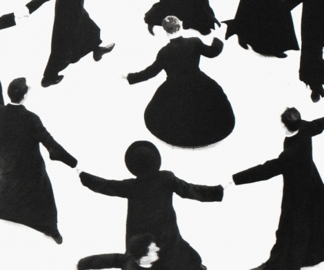 Mario Giacommelli, Priests in Snow