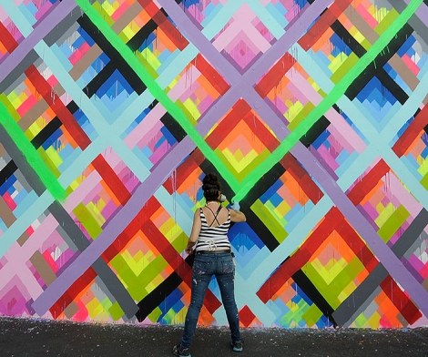 Maya Hayuk, Wynwood Walls, 2013 Maya Hayuk, Wynwood Walls, 2013