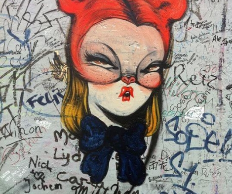 Miss Van, Girl on Wall Miss Van, Girl on Wall