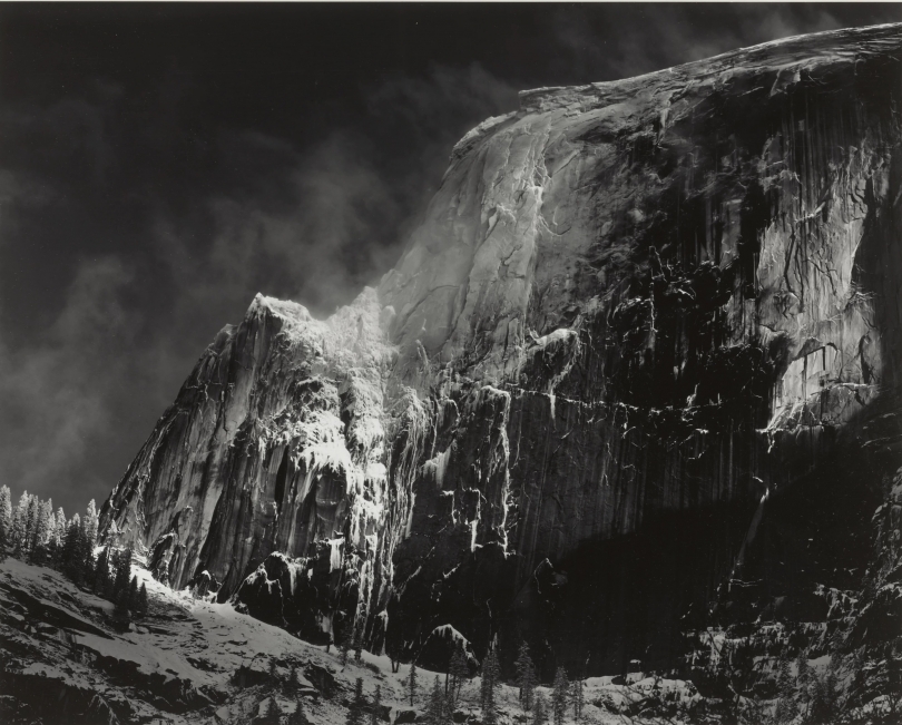 Ansel Adams, Half Dome, Blowing Snow, Yosemite National Park, CA, c. 1955 Ansel Adams, Half Dome, Blowing Snow, Yosemite National Park, CA, c. 1955