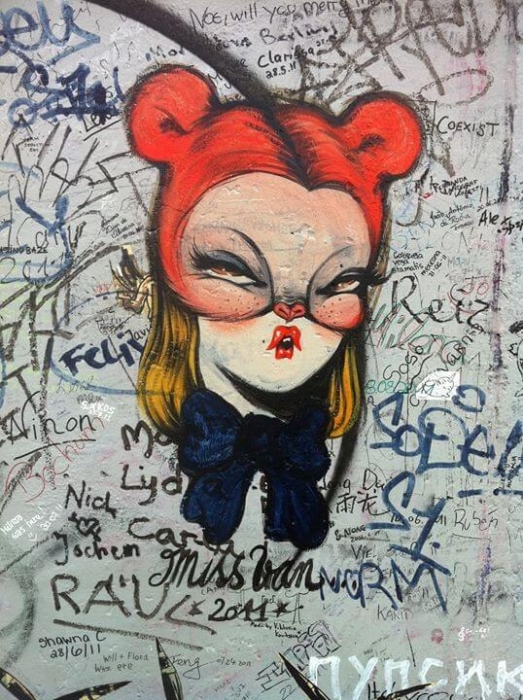Miss Van, Girl on Wall Miss Van, Girl on Wall