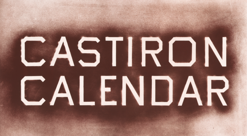 Ed Ruscha, Castiron Calendar, 2023 Ed Ruscha, Castiron Calendar, 2023