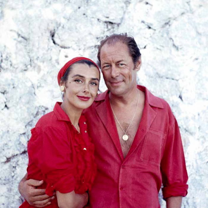 Ormond Gigli, Rex Harrison and wife Kay Kendall at Blue Harbor, Jamaica Ormond Gigli, Rex Harrison and wife Kay Kendall at Blue Harbor, Jamaica