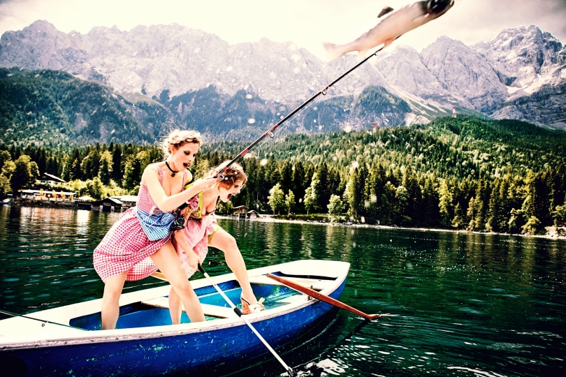 Ellen von Unwerth, The Big Catch, Bavaria, 2015 Ellen von Unwerth, The Big Catch, Bavaria, 2015