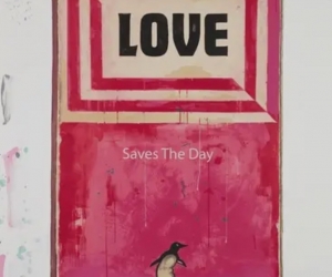 Harland Miller, LOVE Saves the Day, 2014 Harland Miller, LOVE Saves the Day, 2014